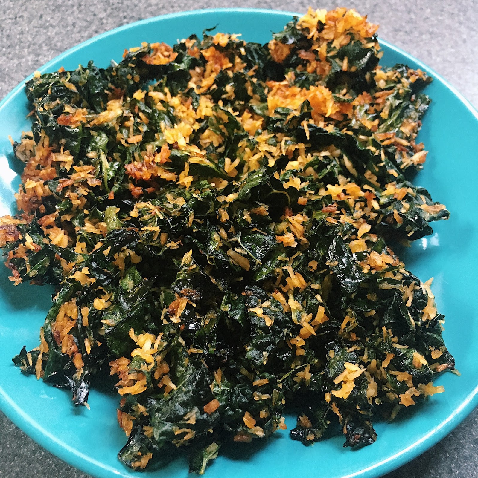 Recipe Crispy Coconut Kale Living, Learning, Eating