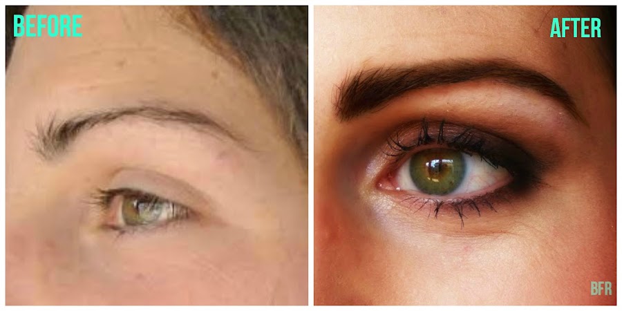 maquillaje antes y después