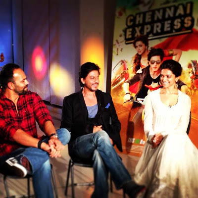 Shahrukh, Rohit & Deepika Padukone﻿ @ Chennai Express Trailer Launch-7