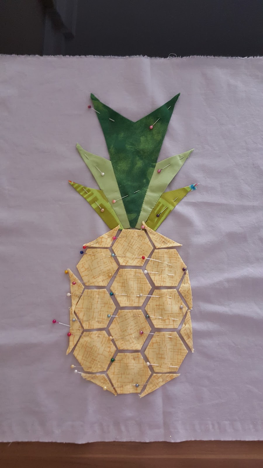 pineapple with hexagons quilt pattern tutorial All about patchwork