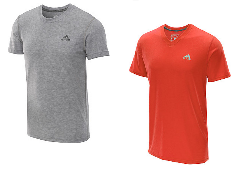 Men's Adidas Clima Ultimate Short Sleeve or V-Neck T-Shirts 2 for $21 ...