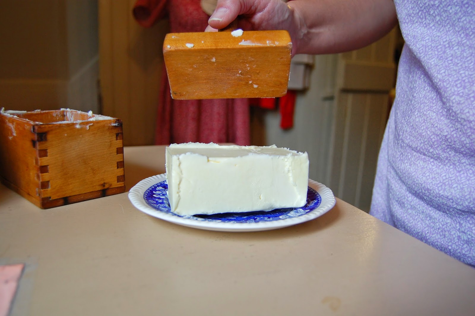 Can two millennials learn how to use an antique wood butter mold? 