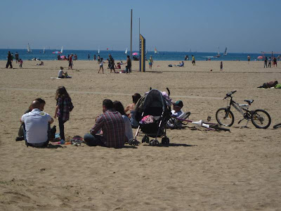 Castelldefels beach located near Barcelona