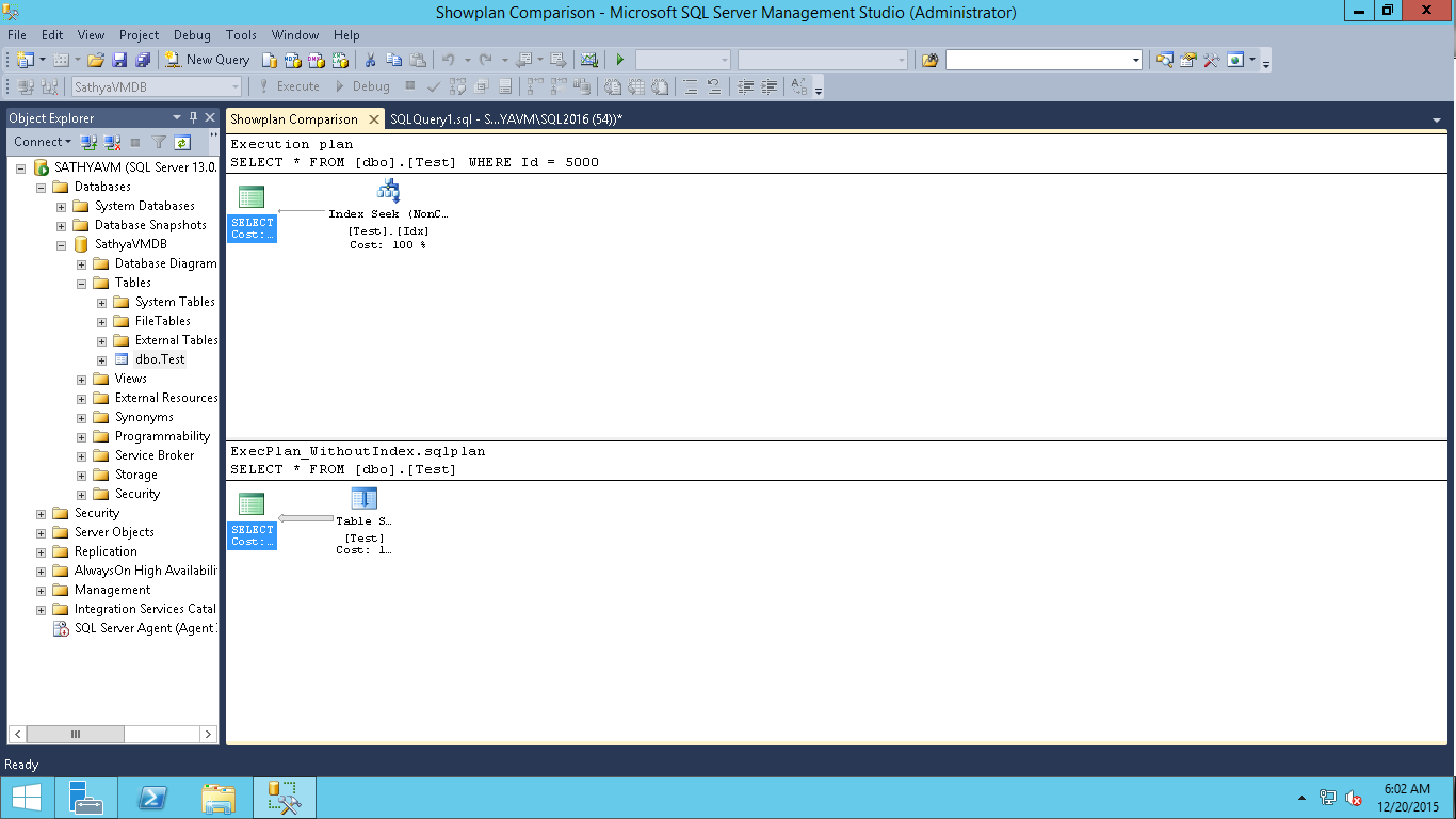 All about sqlserver sql server compare execution plan