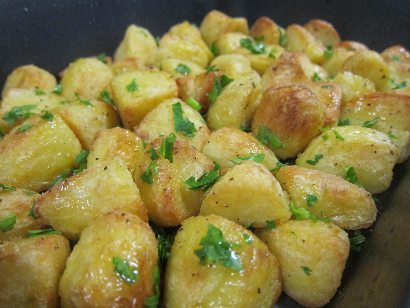 Saucy Thyme Crispy Potatoes in Duck Fat