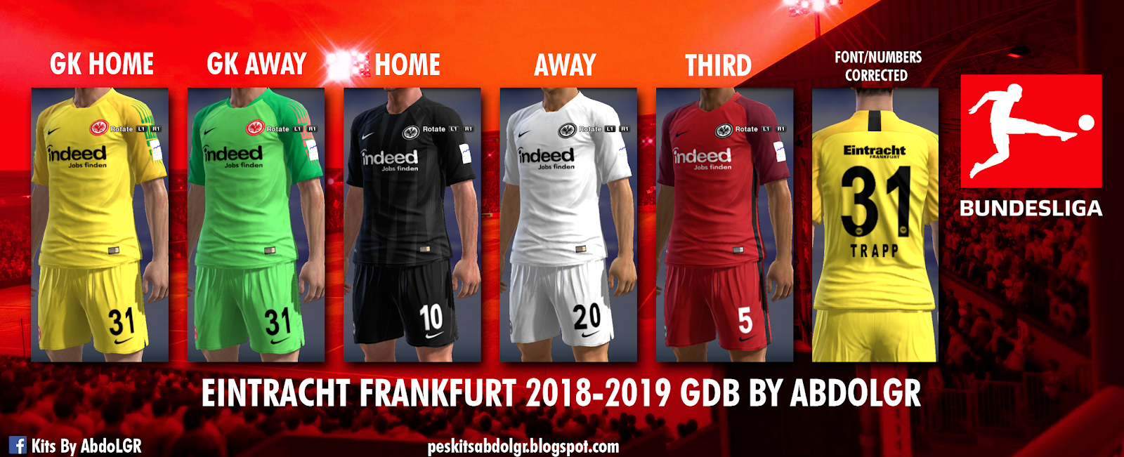 eintracht frankfurt kits