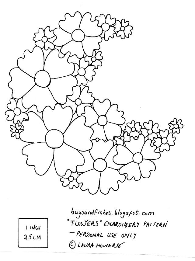 Bugs and fishes by lupin flowers  free jessecmault pattern