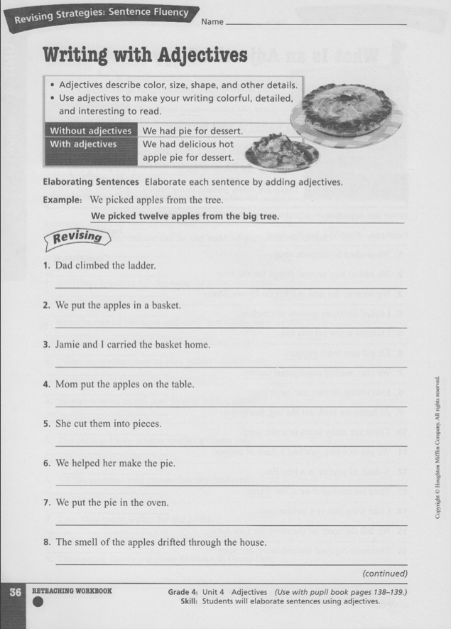 Adjectives worksheets with answer key image