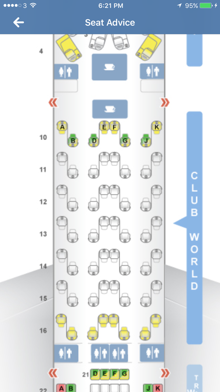 UPGRADED! With miles =) BRITISH AIRWAYS BUSINESS CLASS SEATTLE TO LONDON APRIL 14 BA 052 SEA