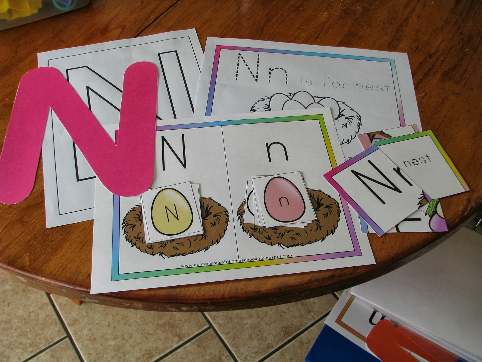 Mommy's Little Helper: Letter N/Nest Preschool Theme