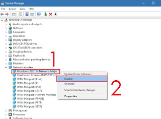 Cara Mengatasi WiFi Wireless Capability is Turn Off - device manager