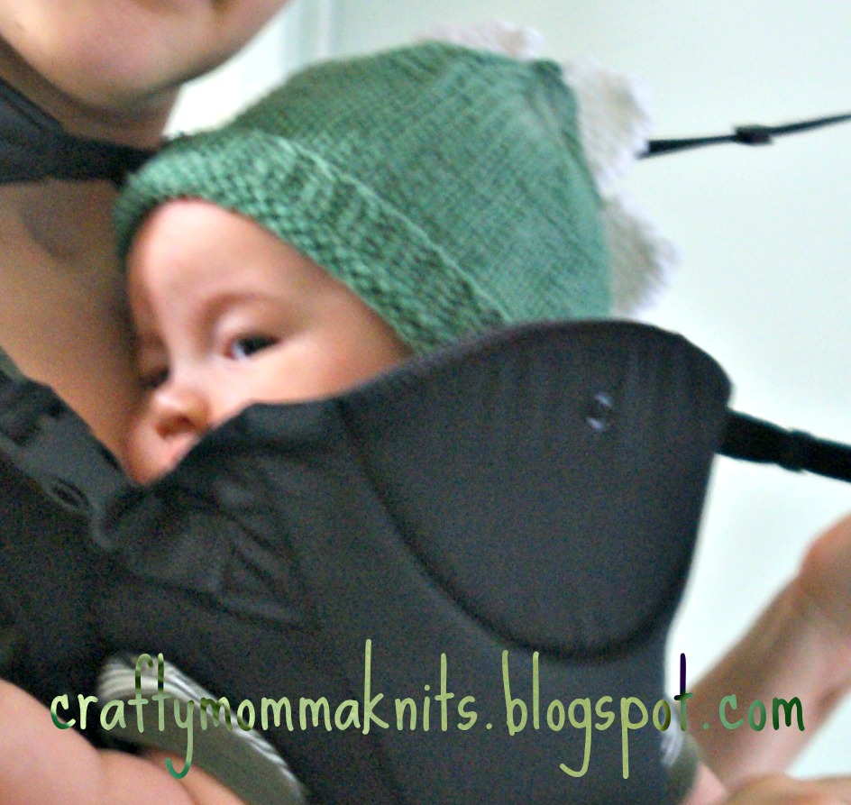 Knit Baby Dino Hat