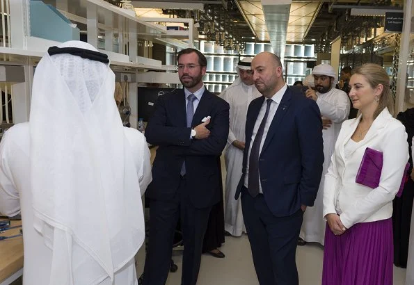 Hereditary Grand Duke Guillaume and Hereditary Grand Duchess Stephanie visit United Arab Emirates Abu Dhabi