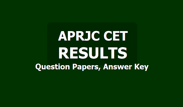 APRJC CET Results, Question papers, Answer Key 2019 @ www.aprjdc.apcfss.in APRJC CET Results, Question papers, Answer Key 2019 @ www.aprjdc.apcfss.in