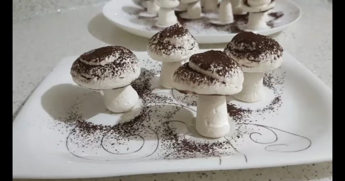 3 Malzemeli Beze Hamurundan Mantar Kurabiye Tarifi
