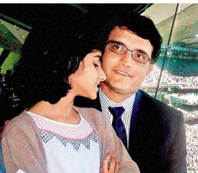 Sana Ganguly childhood picture with her father Saurav Ganguly