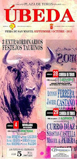 Úbeda - Feria 2013 - Cartel Taurino