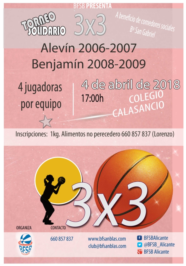 BASKET ALICANTI: TORNEO SOLIDARIO MINI 3X3 ORGANIZADO POR C.B. SAN BLAS BASKET ALICANTI: TORNEO SOLIDARIO MINI 3X3 ORGANIZADO POR C.B. SAN BLAS