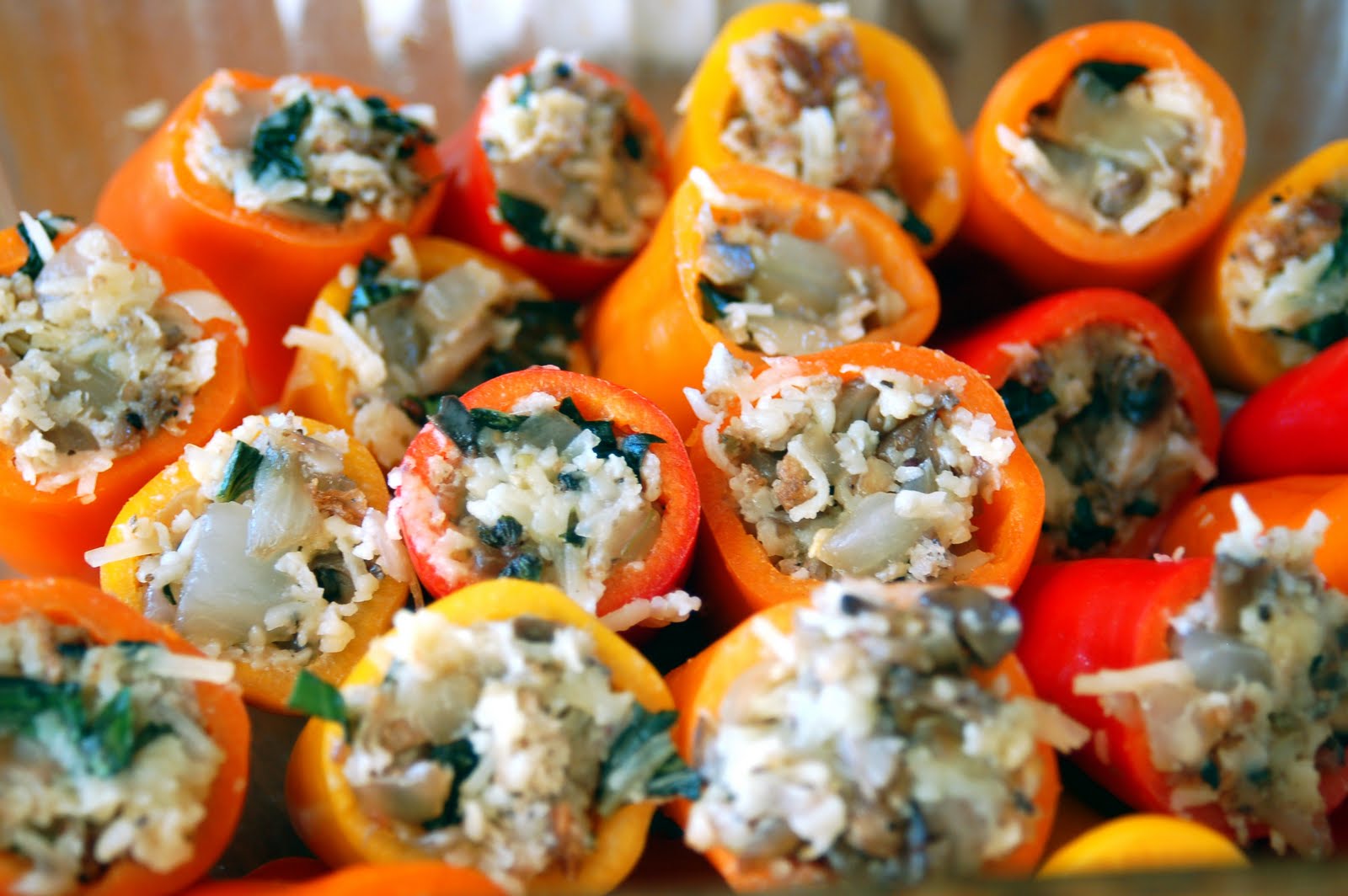 What's Cookin, Good Lookin? Stuffed Mini Sweet Peppers