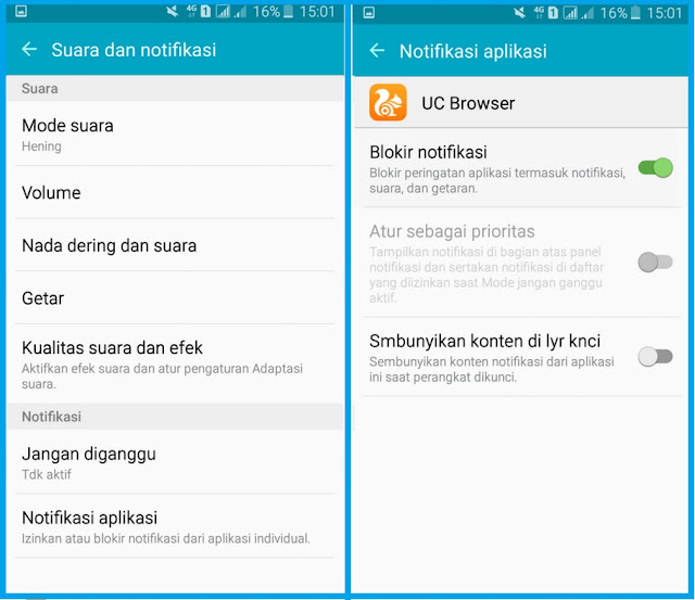 Cara Menonaktifkan Notifikasi Aplikasi di HP Android