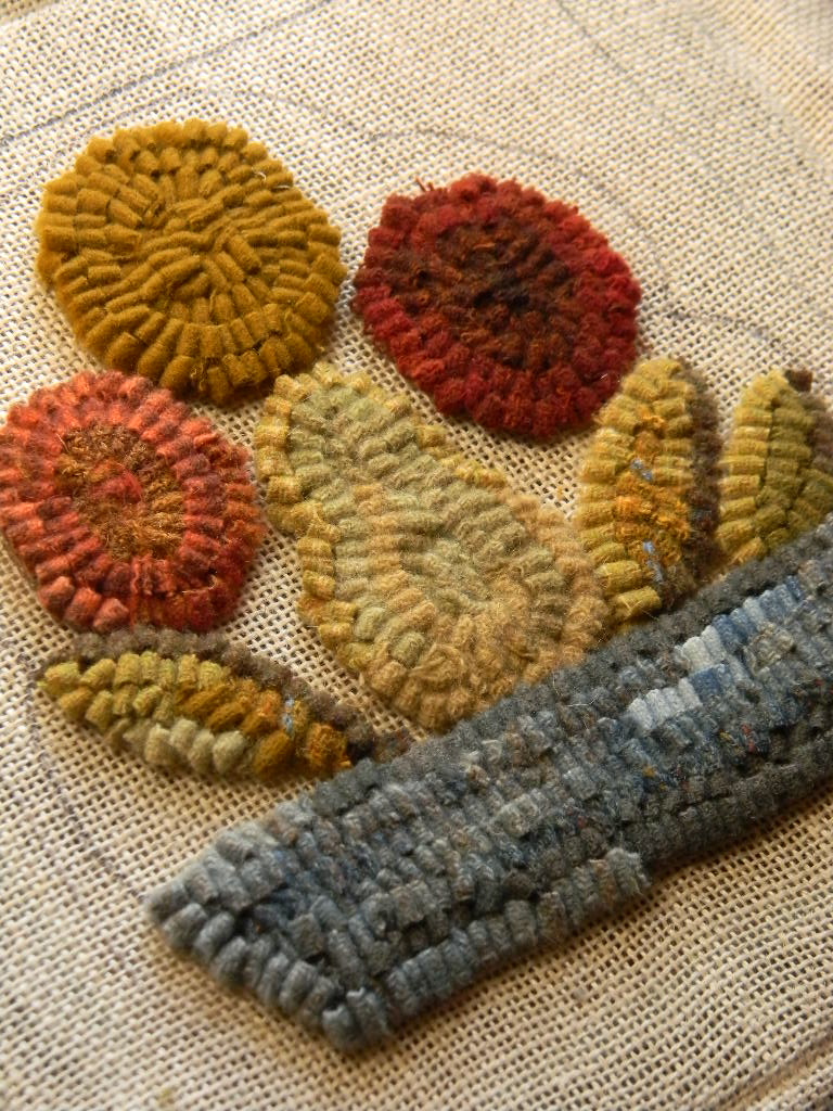 Wool Yarn brick Red Rug Hooking, Primitive Rug Punch, Knitting And/or  Crocheting. 