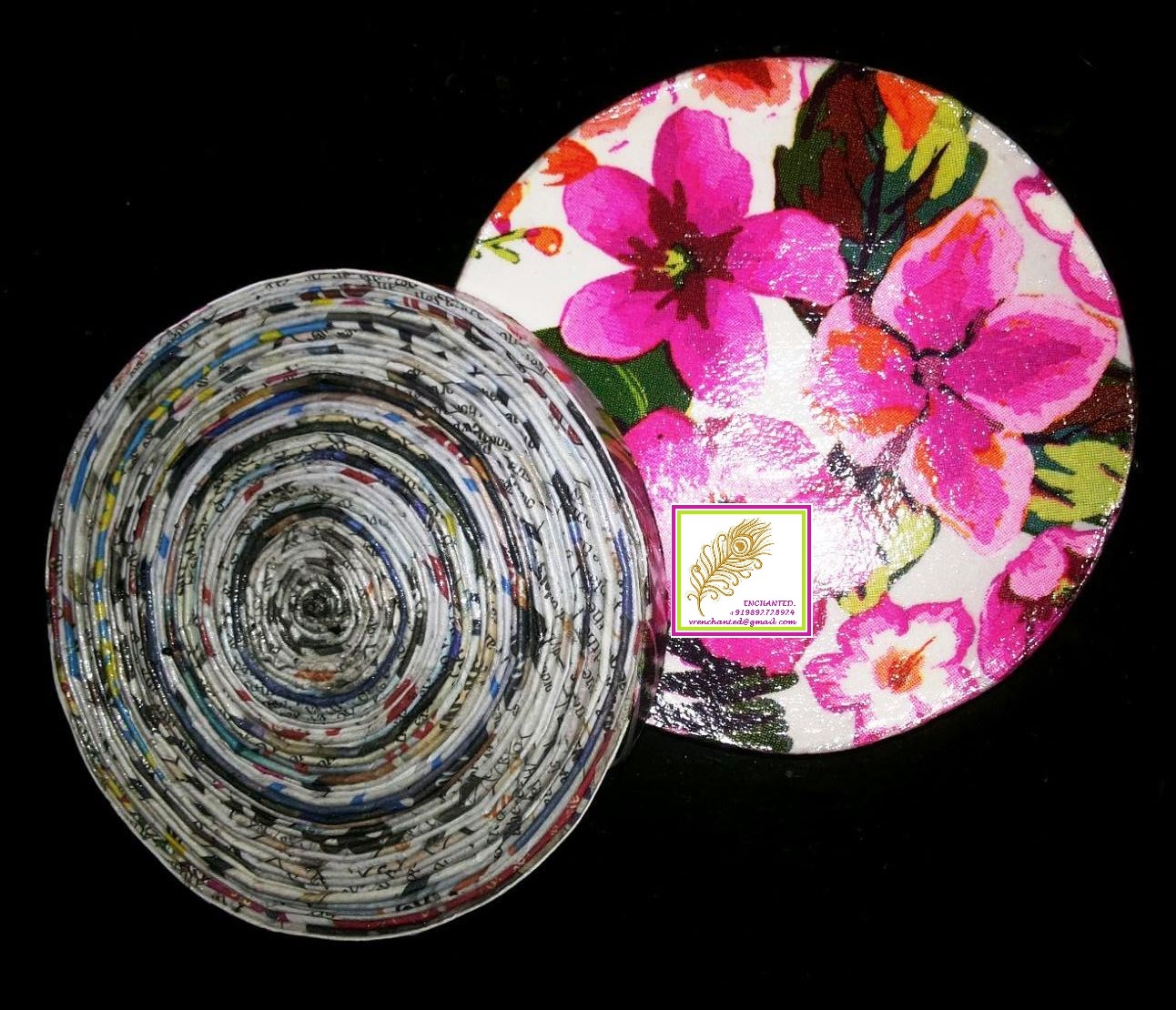 VREnchanted Color, Craft & more.... Newspaper Coasters