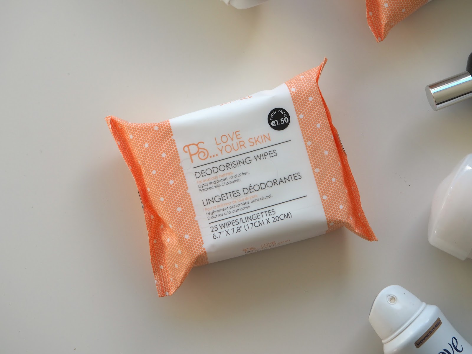 Mira Tells Body Primark Deodorising Wipes