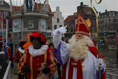 Ook I love Leiden was aan boord om Sinterklaas welkom te heten