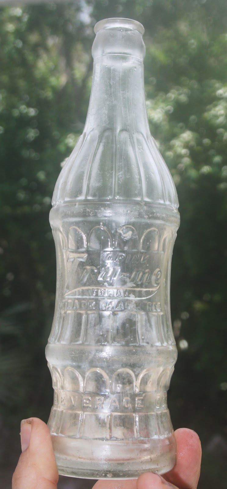 TreasureGuide's Bottle Barn Vintage Embossed TryMe Soda Bottle