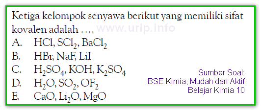 Contoh Soal Ikatan Logam Contoh Soal Ikatan Kimia Dan