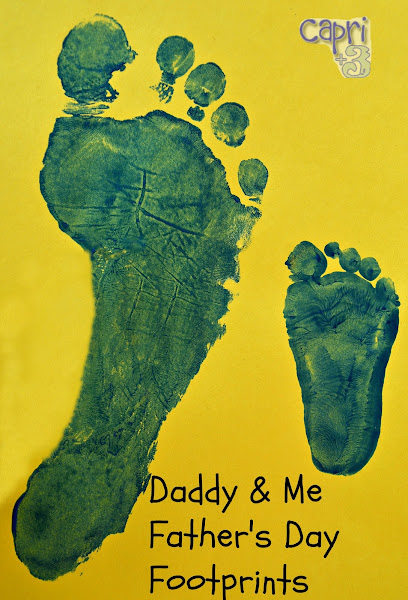 Father's Day Craft Daddy and Me Footprints Craft