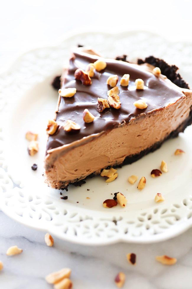 Chocolate Hazelnut Cream Pie