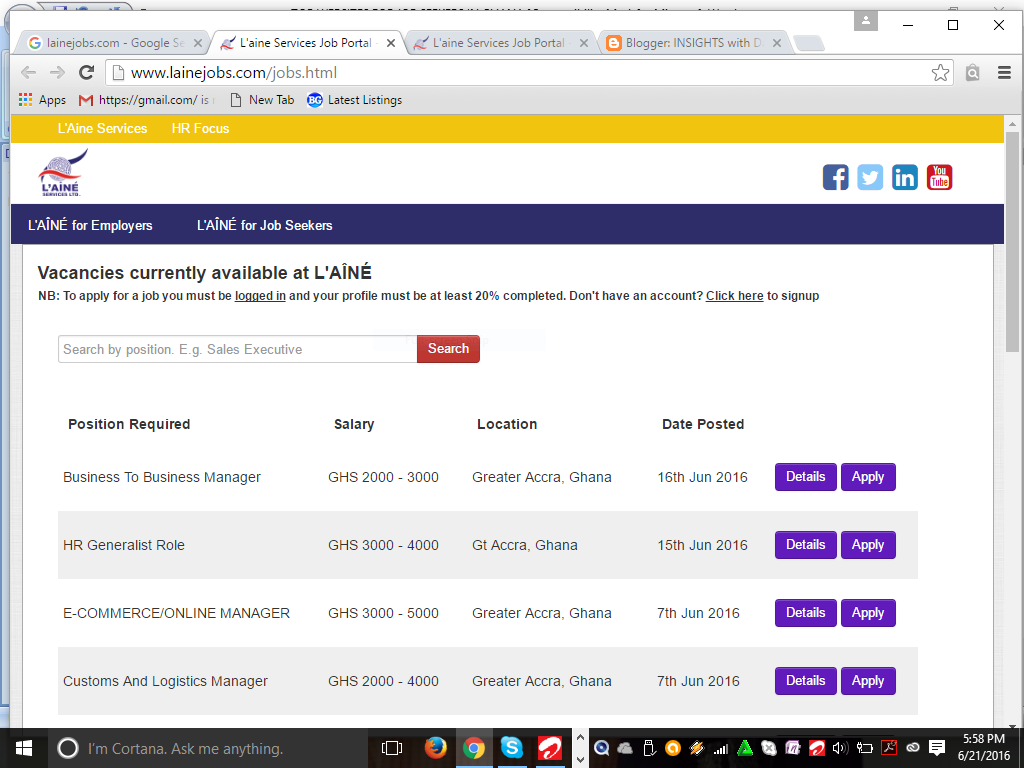 5 Top sites for Job Seekers in Ghana