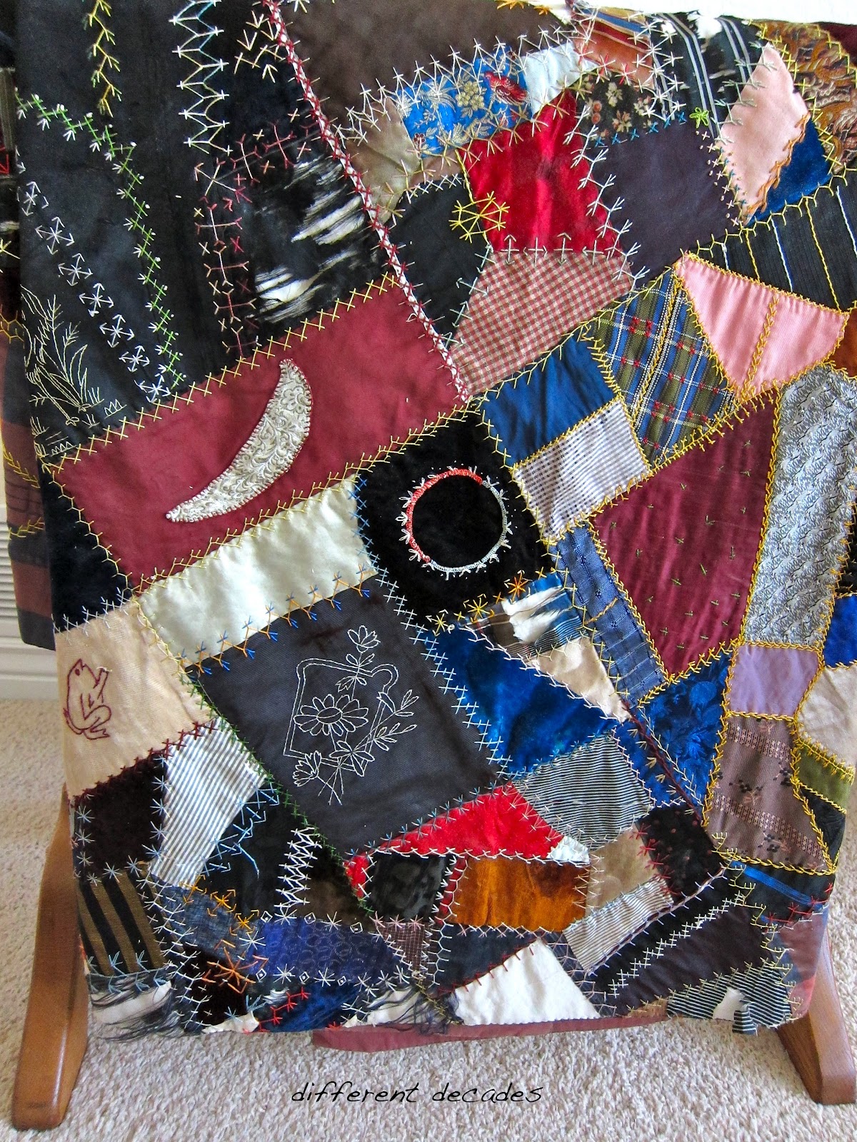 Different Decades Crazy Quilt