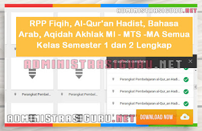 RPP Fiqih, Al-Qur'an Hadist, Bahasa Arab, Aqidah Akhlak MI - MTS -MA Semua Kelas Semester 1 dan 2 Lengkap RPP Fiqih, Al-Qur'an Hadist, Bahasa Arab, Aqidah Akhlak MI - MTS -MA Semua Kelas Semester 1 dan 2 Lengkap