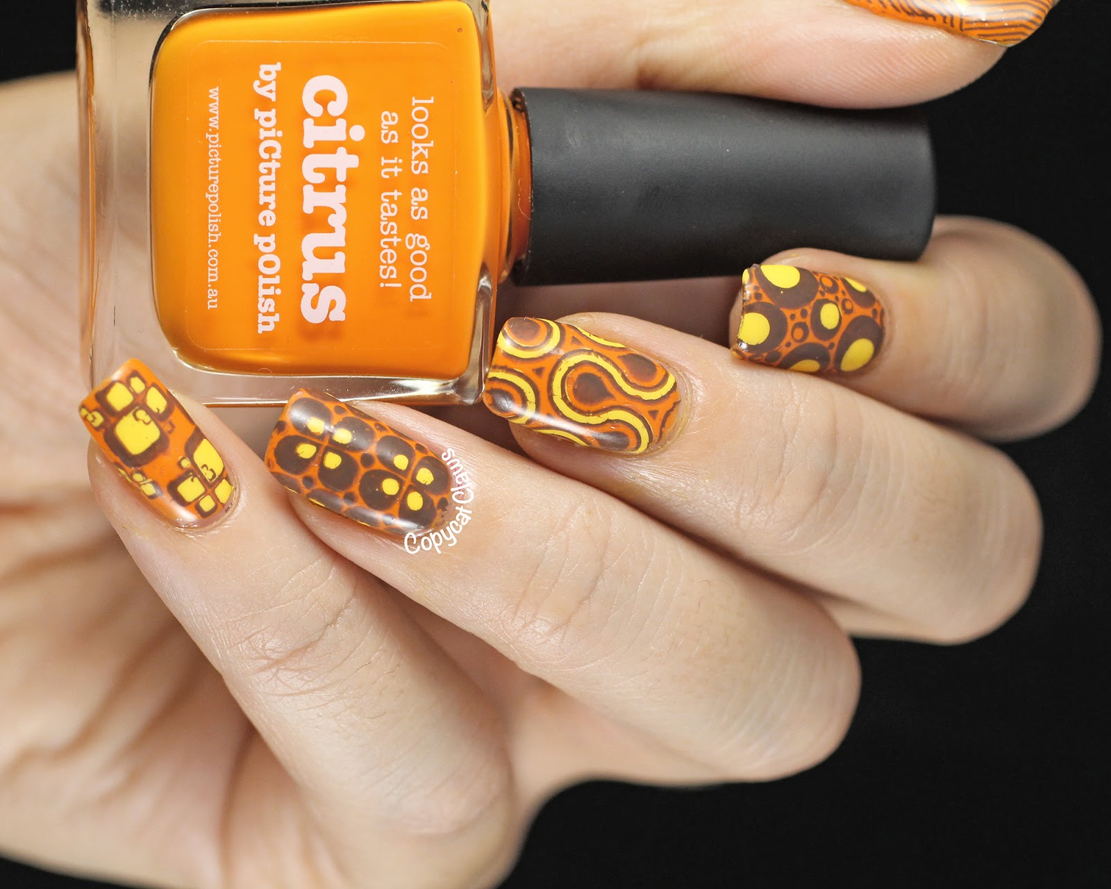9. Funky 70s Nail Art - wide 8