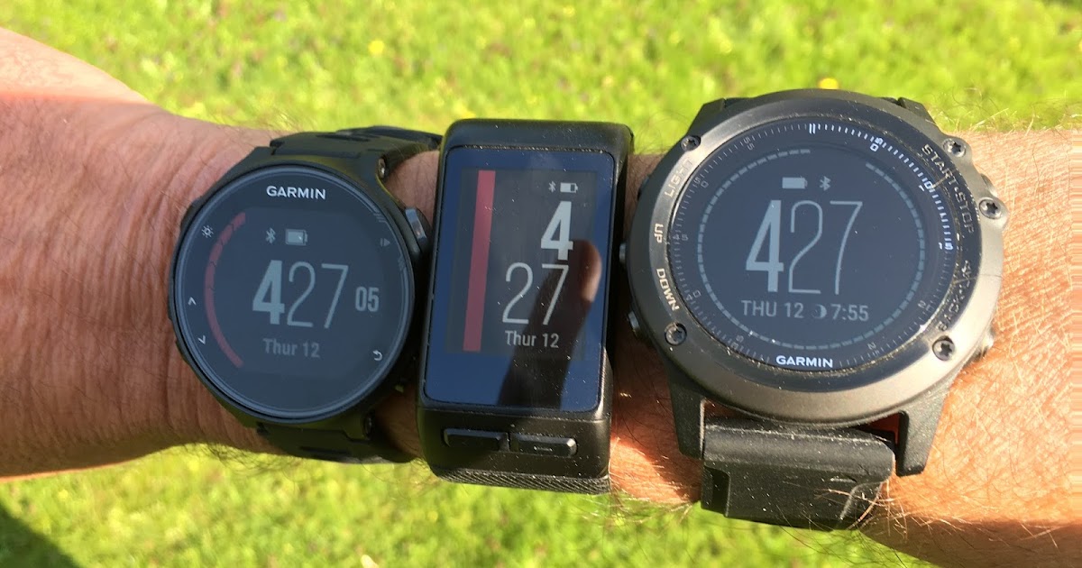 Road Trail Run: Comparison Garmin GPS Watches with Wrist Heart Rate:Forerunner 735XT, Vivoactive HR, Fenix 3 HR