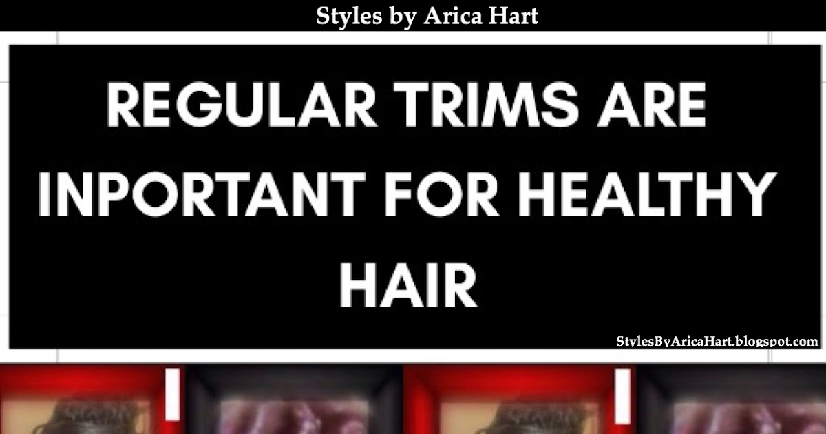 Regular trims are important for healthy hair