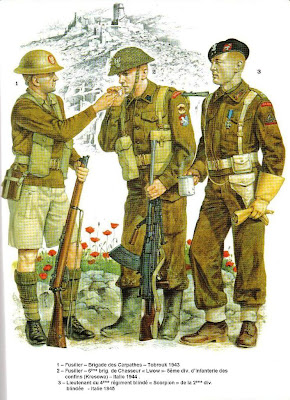 An Illustration of soldiers of 2nd Polish Corps Monte Cassino Italy 1944