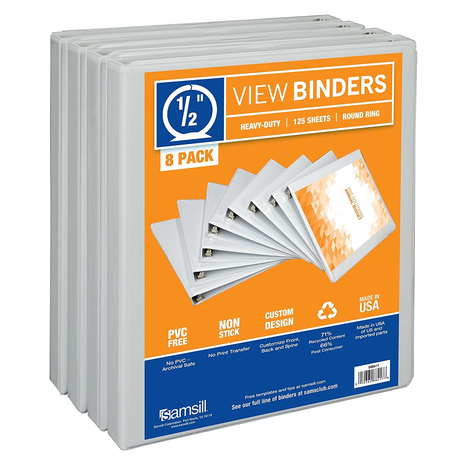 amazon 10 98 reg 19 99 samsill 3 ring view binder 1 2 inch