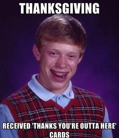 thanksgiving happy meme