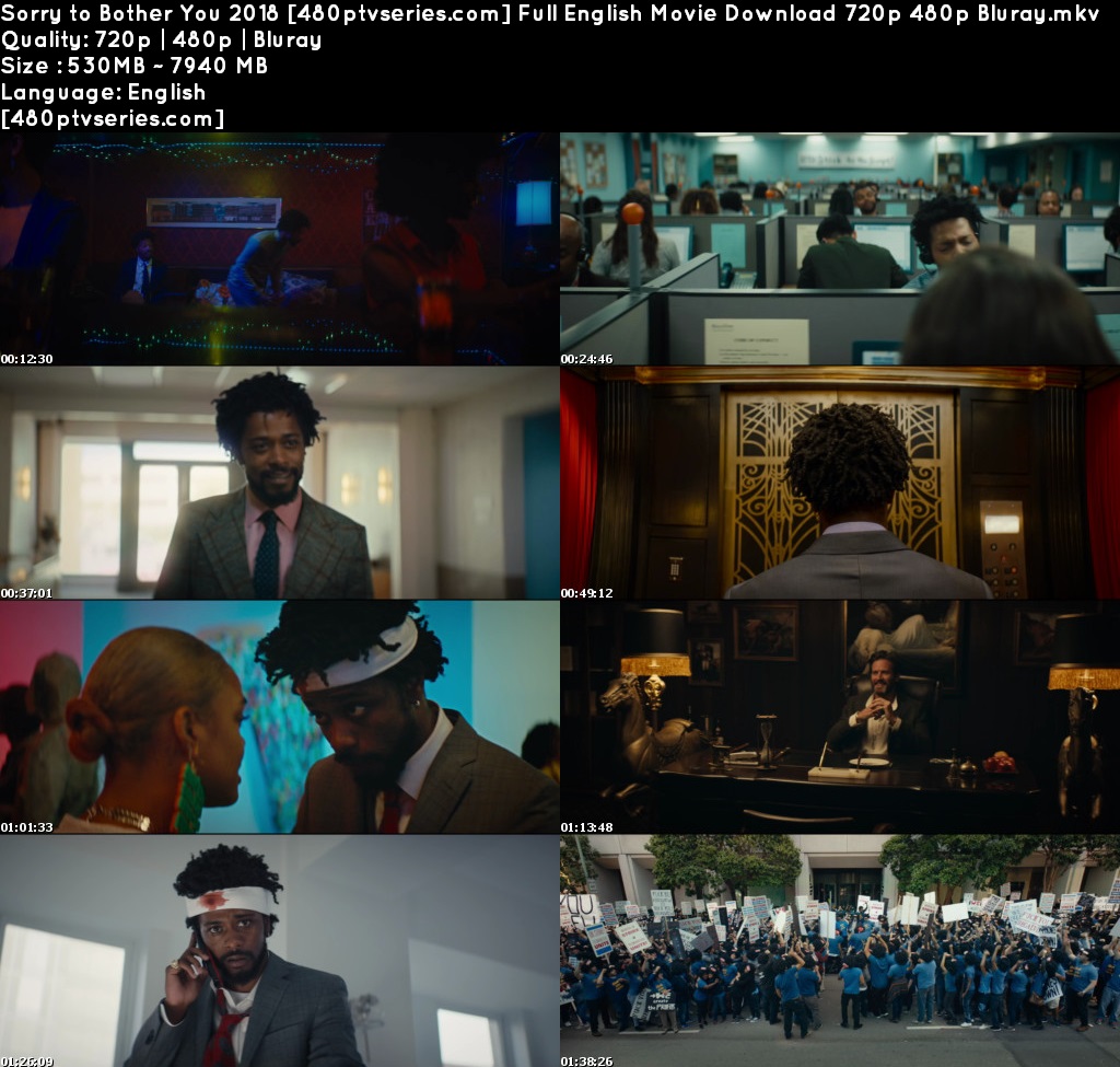 Sorry to Bother You 2018 Full English Movie Download 720p 480p Bluray