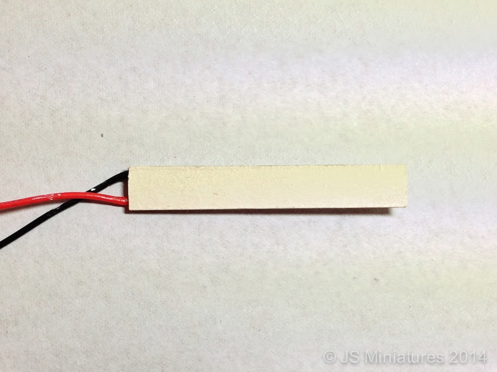 LED strip stuck onto mountboard LED strip stuck onto mountboard