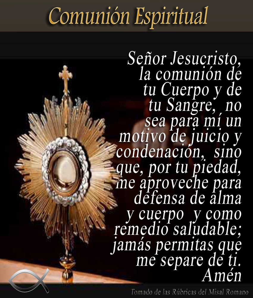 Lazos de Fe Oración para la Sagrada Comunión