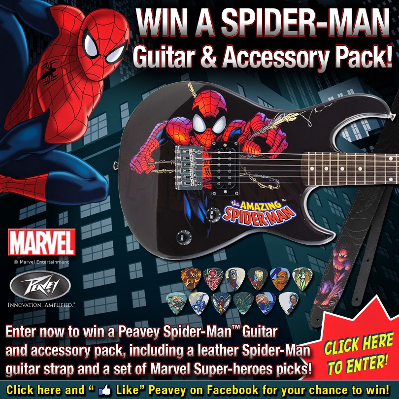 News: Peavey Electronics® Launches Spider-Man™ Guitar Giveaway