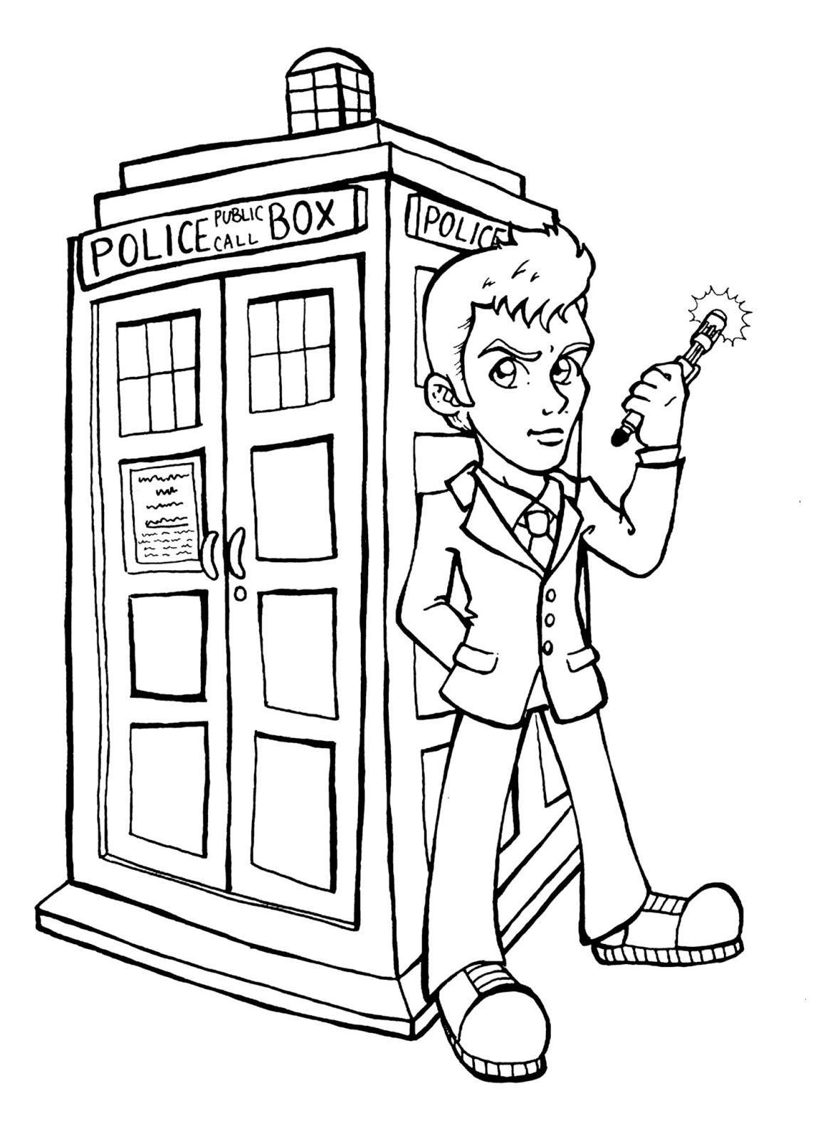 tardis coloring pages - photo #15