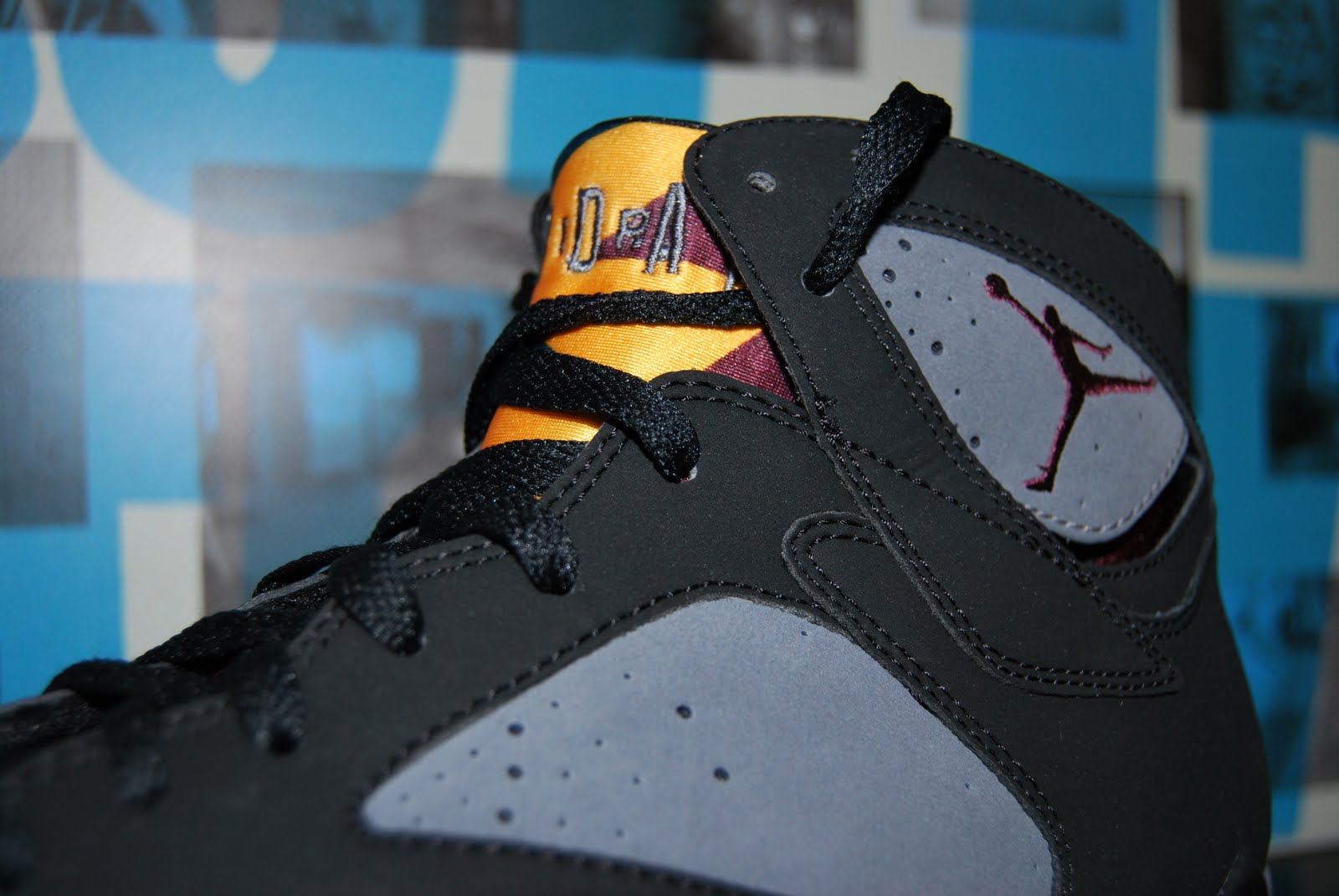 jordan 7 bordeaux on feet