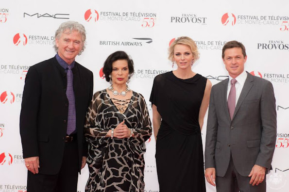 Princess Charlene of Monaco attends the opening ceremony of the 55th Monte-Carlo Television Festival 