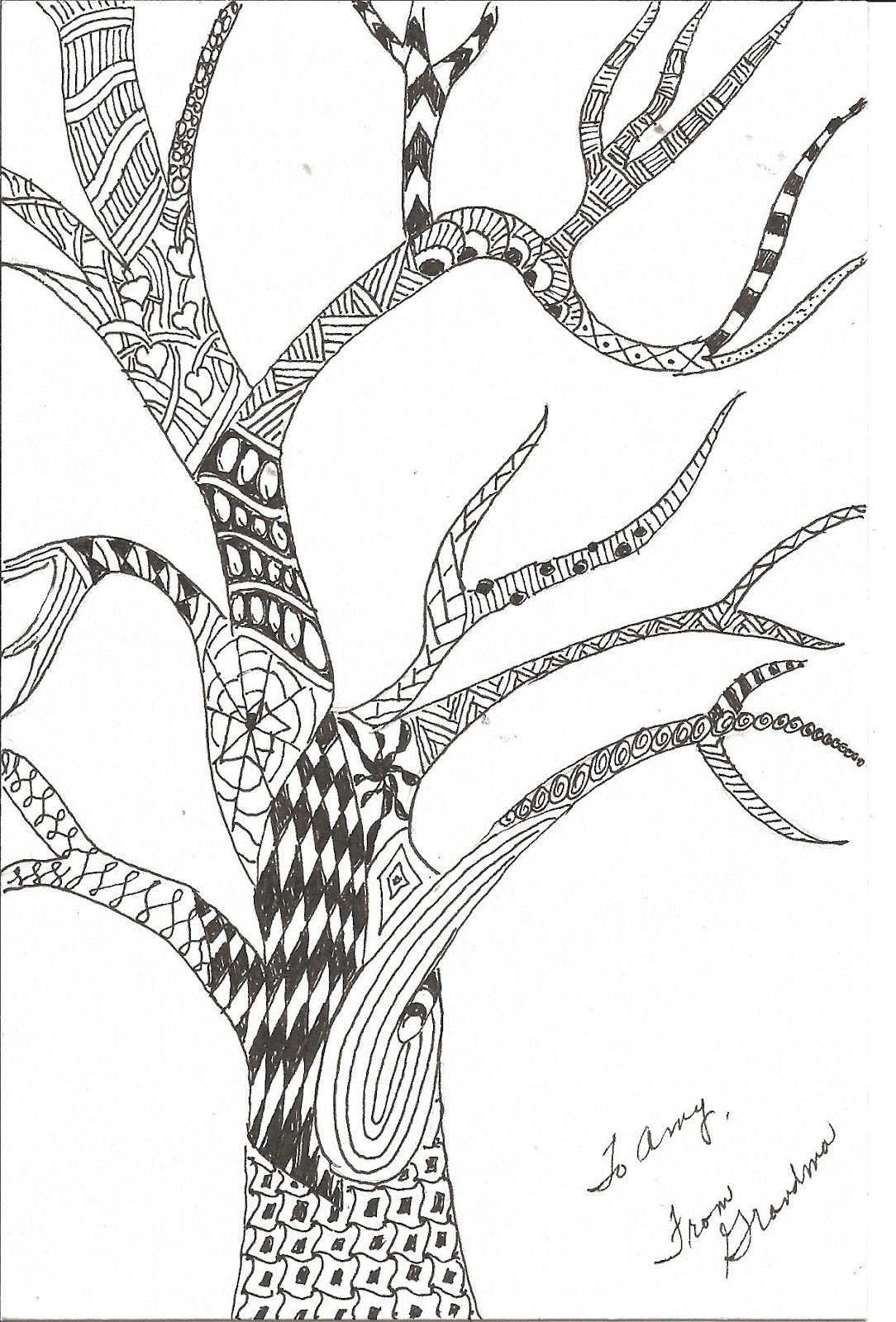 zentangle heart patterns - Google Search | Tree drawing, Life drawing ...