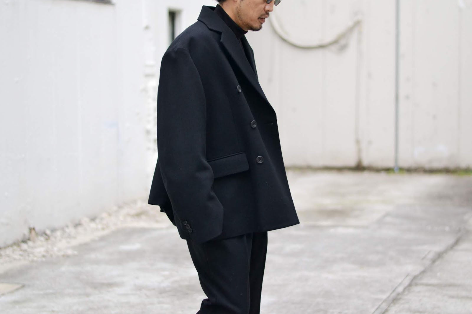 stein / シュタイン「DOUBLE BREASTED JACKET & TWO TUCK TROUSERS 
